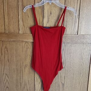 Brandy Melville Vibrant Red Bodysuit